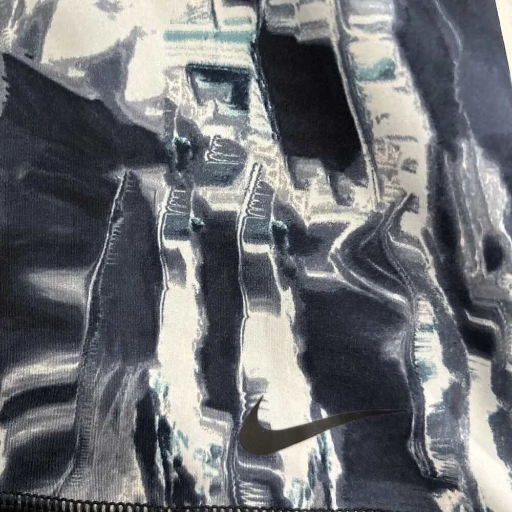 Nike Pro Dri-FIT Bike Shorts Abstract Print Athletic Compression Women's Medium